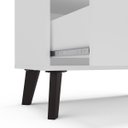 Ver imagem 4 de Cristaleira Londres 2 Portas de Vidro e Gaveta 75x178cm Branco 250294