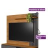 Painel Home Rack Ripado Linea Sevilha Nature / Chumbo (6069-207063) Linea Brasil - 6