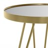 Mesa Apoio Lateral Carisma Aço Dourado - Salas - 5