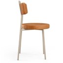 Ver mais imagens de Kit 06 Cadeiras Decorativas Estofada Sala Jantar Barcelona Arena L02 Couríssimo Canela - Lyam