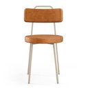 Ver imagem 6 de Kit 06 Cadeiras Decorativas Estofada Sala Jantar Barcelona Arena L02 Couríssimo Canela - Lyam