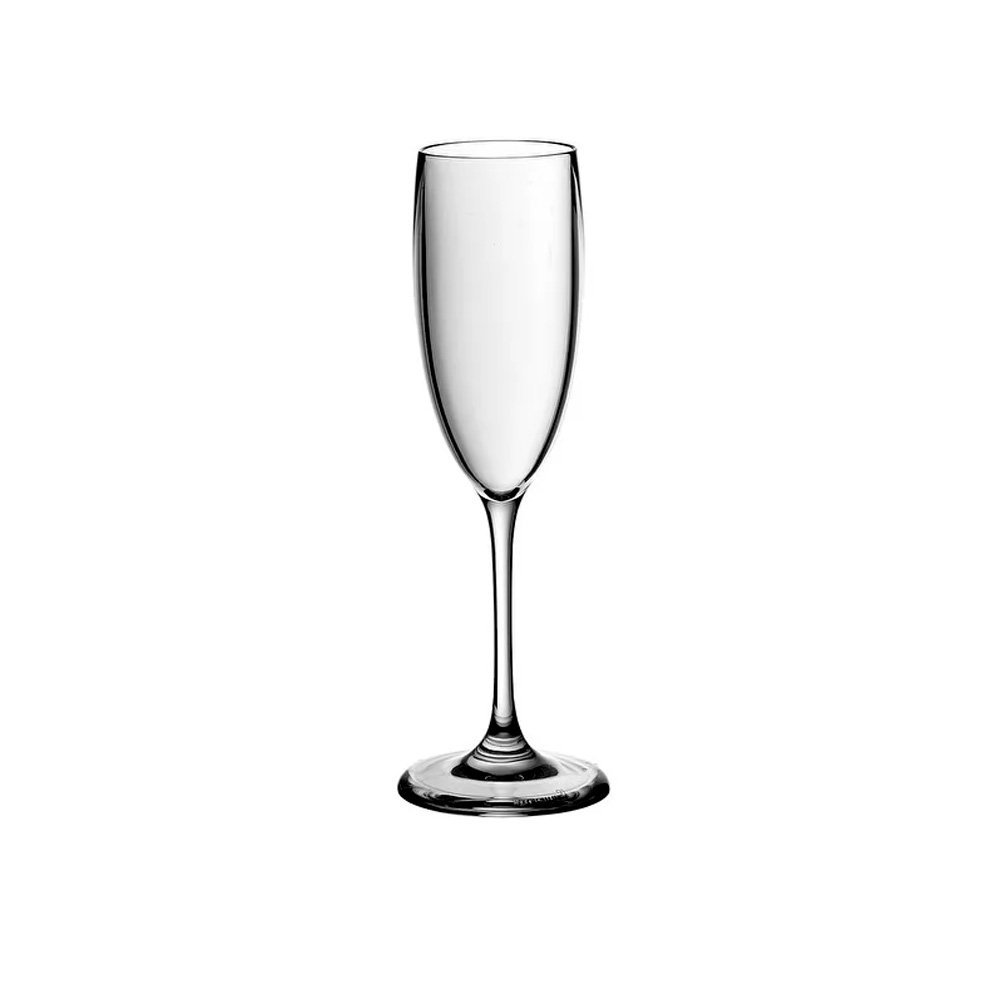 Taça Champagne Prosecco Bpa Free - Happy Hour - 7 X 20 Cm 140 Ml Transparente Guzzini