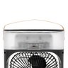 Ventilador Portátil Iluminação Umidificador Climatizador Usb de Mesa Preto 600ml - 3