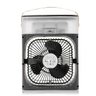 Ventilador Portátil Iluminação Umidificador Climatizador Usb de Mesa Preto 600ml - 2