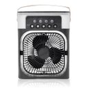 Ver imagem 7 de Ventilador Portátil Iluminação Umidificador Climatizador Usb de Mesa Preto 600ml