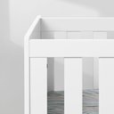 Ver imagem 6 de Berço Mini Cama Noah com Pés Retrô Natural - Branco Abra Casa