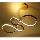 Ver imagem 3 de Lustre Pendente Infinito Led Arco Perfil 3 em 1 Moderno Hall de Entrada Sala de Jantar Recepçao Hote