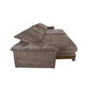 Ver imagem 7 de Sofá Avalon 02 Módulos de 100cm Br25cm Meu Sofá Online B016 Veludo Marrom