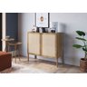 Balcão Bar 2 Portas 93cm Palhinha Pé Madeira 27928 Oslo Artesano - Hanover/pé Roble - 1