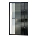 Ver imagem 1 de Porta Balcão Veneziana 03 Folhas Preto Maxx - 2,10x1,20m