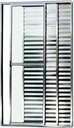 Ver imagem 1 de Porta de Aluminio Balcão 3 Folhas com Trinco Linha Leve:2,10 X 1,50/brilhante