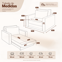 Ver imagem 5 de Poltrona Cama | Tecido Acquablock | 90cm | Tramado Vermelho