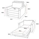 Ver imagem 5 de Poltrona | Cama Tecido Acquablock | Linhão Bege