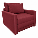 Ver imagem 2 de Poltrona Cama | Tecido Acquablock | 90cm | Tramado Vermelho