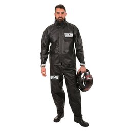 Conjunto Motoqueiro Estradeiro com Gola PVC Preto GG - Pioneira, Tamanho: GG - 1