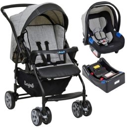 Carrinho de Bebê Rio K Cz com Bebê Conforto e Base Burigotto - 1