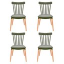 Ver imagem 1 de Conjunto com 4 Cadeiras para Sala de Jantar Windsor Pp