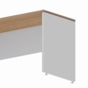 Ver imagem 5 de Mesa Escrivaninha Retangular X Escritório Pé Painel com Passa Cabos 120cm Executive Treviso E Branco