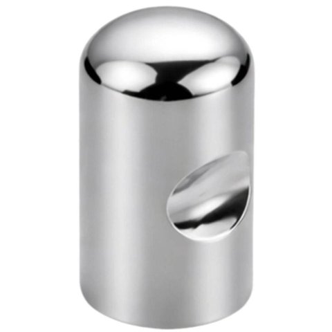 Kit 25 Puxadores Ponto para Móveis Pino R Cromo Zamac Bigfer Gavetas Portas Armário