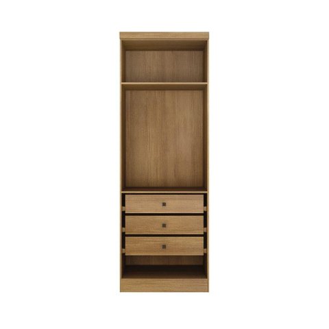 Modulo de Casal Safira para Guarda-roupa Clic Móveis Cumaru