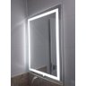 Espelho Led 60x60 Luz 3 Cores Fria Neutra Quente Iluminação Jateado 0,60 X 0,60 Quadrado Touch - 4