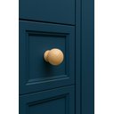 Ver imagem 2 de Kit 5 Puxadores de Madeira Redondos P/ Móveis Gavetas Armários Modelo Bola