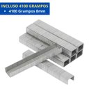 Ver imagem 3 de Grampeador Manual Tapeceiro Madeira Pressão Grampos 4 - 8mm + 4100 Grampos | Fertak