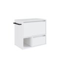 Ver imagem 3 de Gabinete de Banheiro Suspenso C/ Toalheiro 60cm Branco Bh8050