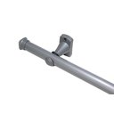 Ver imagem 1 de Kit Varão para Cortina 2,0mts Cinza 28mm Compacto Sala / Quarto