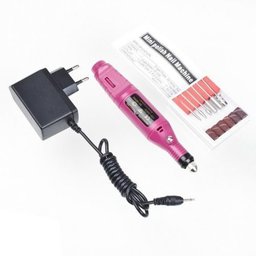 Lixa Eletrica de Unha Manicure e Pedicure 9V Rosa Profissional - 4