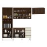Cozinha Modulada C/ Tampo 4 Peças Nogueira Dourado C/Kashmir - 12