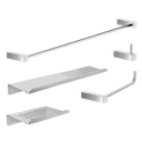 Ver imagem 1 de Kit de Acessórios para Banheiro Escovado 5 Peças 2101tr Grego Metal