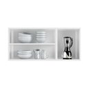 Ver imagem 3 de Armário Aéreo P- Cozinha Mirage New Aço 3 Portas C-vidro 120cm Branco-preto - Telasul