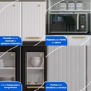 Ver imagem 7 de Cozinha Completa de Aço 4 Peças Armário para Forno/Micro e Balcão Multimóveis CR20371