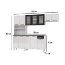 Ver imagem 3 de Cozinha Completa de Aço 4 Peças Armário para Forno/Micro e Balcão Multimóveis CR20371