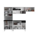Ver imagem 4 de Cozinha Completa de Aço 4 Peças Armário para Forno/Micro e Balcão Multimóveis CR20371