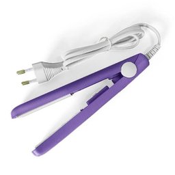 Mini Chapinha Prancha Viagem Cabelo 17cm Bivolt 110/220v Cor:roxo;gênero:unissex;tamanho:único - 1