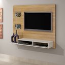Ver imagem 1 de Painel para TV até 46 Polegadas 2 Prateleiras Hades - Cinamomo/Off White