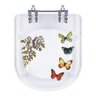Tampa de Vaso Poliéster Decorada Borboleta Elite Transparente para Louça Celite - 1