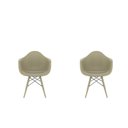 Ver imagem 4 de Conjunto com 2 Cadeiras para Sala de Jantar Arm Dsw Inj Bege/Fendi