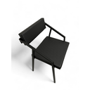 Ver imagem 3 de Cadeira Industrial Cozinha Bar Restaurante, Estofada Preto Metalon Preto Prisma.