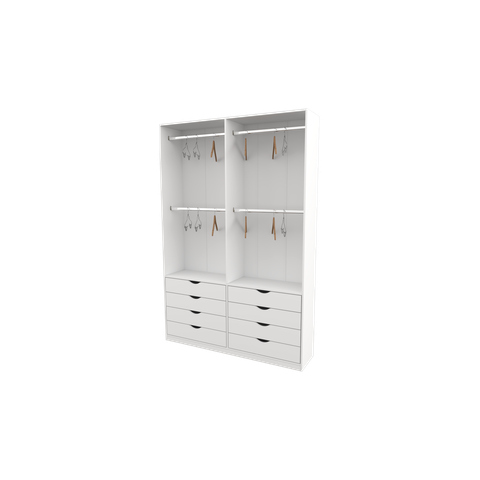 Armário Arara Gaveta Sabrina M14 100% Mdf (closet Gaveta)