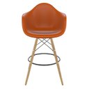 Ver imagem 5 de Conjunto com 2 Banquetas para Sala de Jantar Arm PP Dsw Laranja/Tangerina