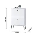 Ver imagem 4 de Sapateira Mudy Carvalho com Off White - Móveisaqui Moveisaqui