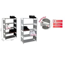 Sapateira 5 Prateleiras Estante Organizador Multiuso Tenis Brinquedos Roupas Porta Treca Lavanderia - 2