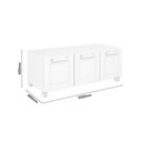 Ver imagem 2 de Rack e Mesa Lateral para Sala de Estar Multi Bertolini - Branco