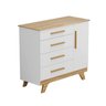 Cômoda Infantil 1 Porta 4 Gavetas 100% Mdf Kakau Retrô - 2