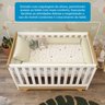 Quarto de Bebê Completo com Guarda Roupa Cômoda e Berço 100% Mdf Jolie Retrô Espresso Móveis - 10