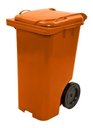 Ver imagem 4 de Lixeira Grande Contentor de Lixo com Rodas 240 Litros Vm Cor:branco