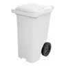 Lixeira Grande Contentor de Lixo com Rodas 240 Litros Vm Cor:branco - 2